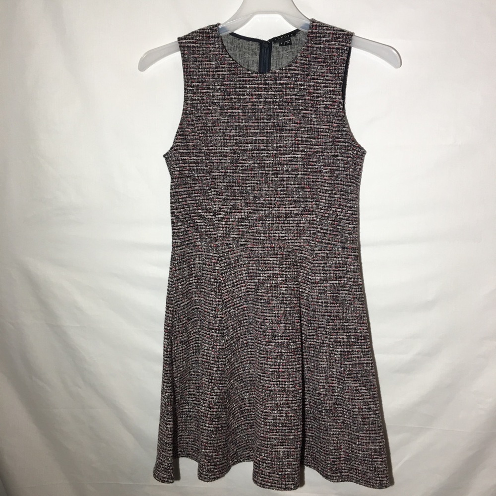 Theory Tweed Knit Sleeveless Dress